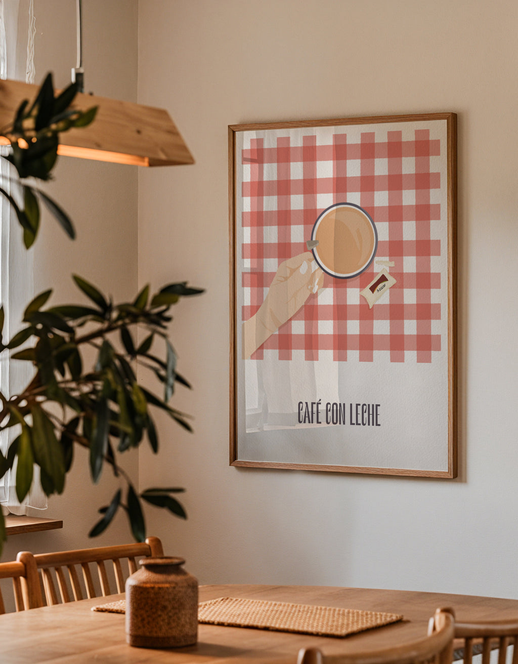 Café con leche - Framed poster detail