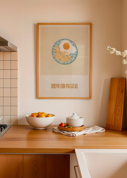 Keuken kunst: ei met friet