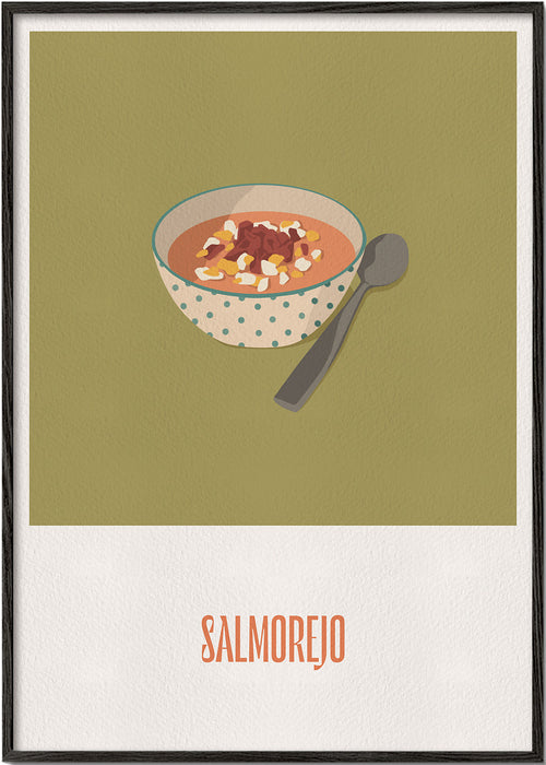 Keuken kunst Salmorejo illustratie
