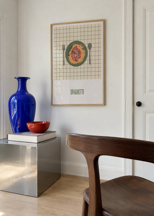 Spaghetti - Framed poster in an interior