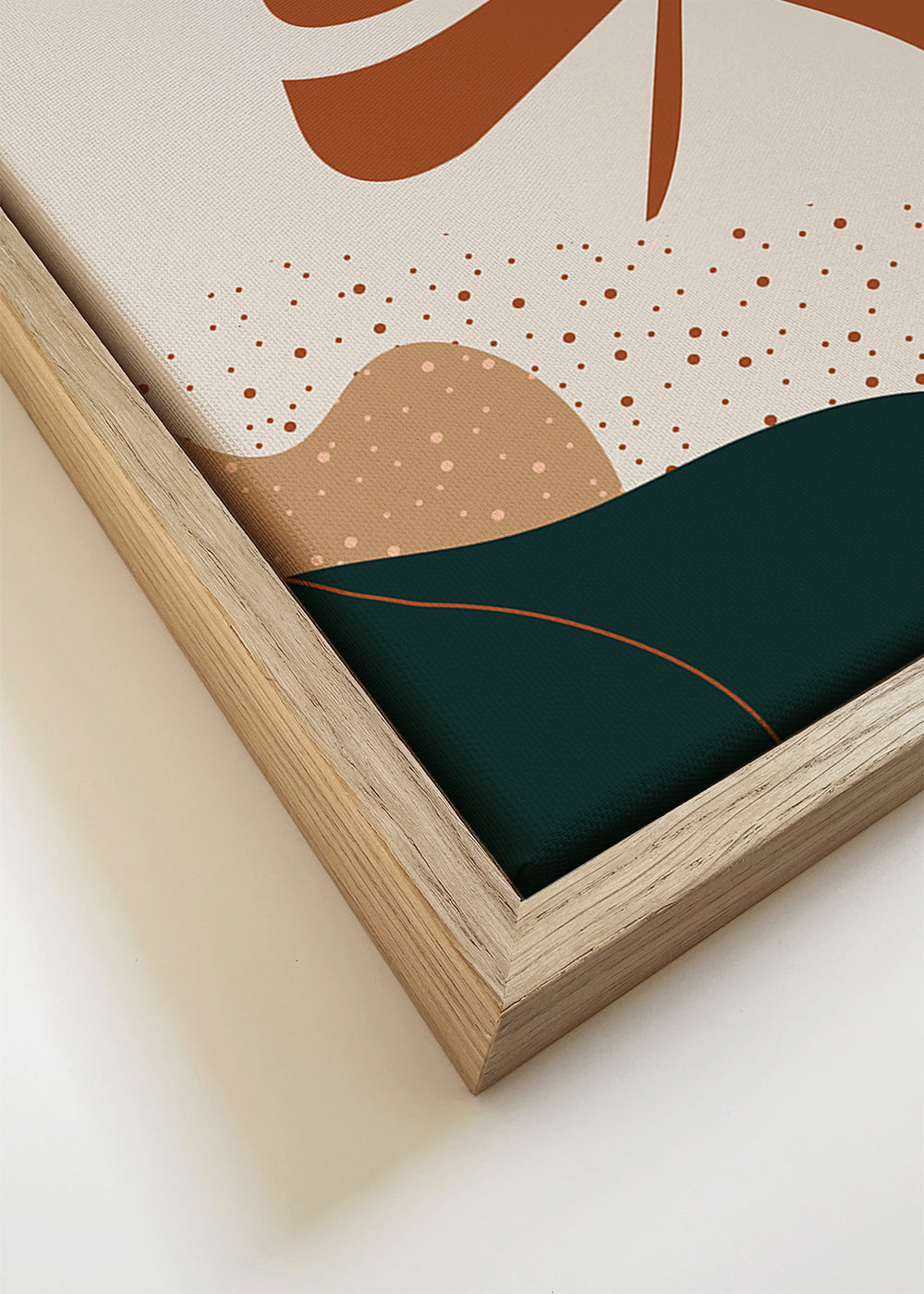 Botanische print terracotta blad