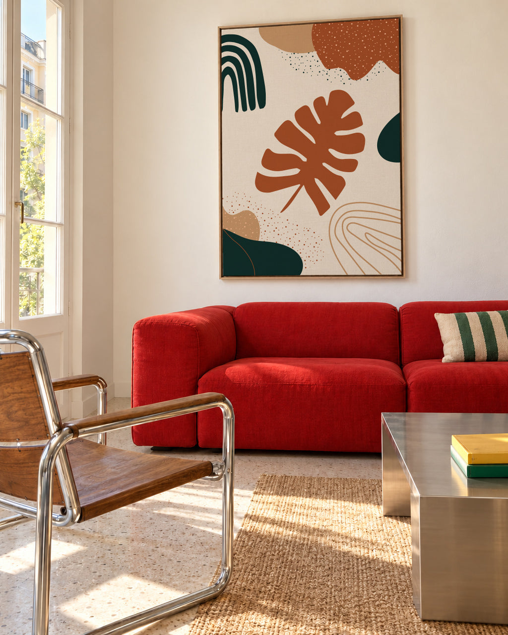 AbstractShape - Framed canvas in an interior