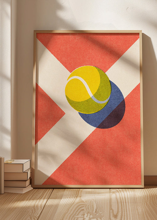 Sportkunst: grafische tennisbal