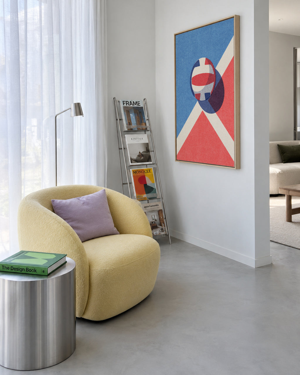 BALLS / Volleyball - Framed canvas in an interior