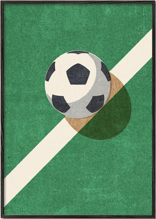 Sportkunst: voetbal op de lijn