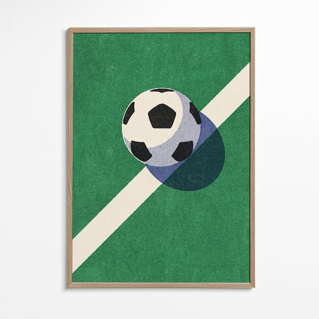 Sportkunst: voetbal op de lijn