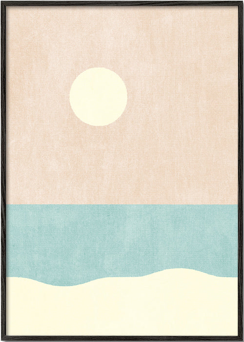 Minimalistisch strandlandschap