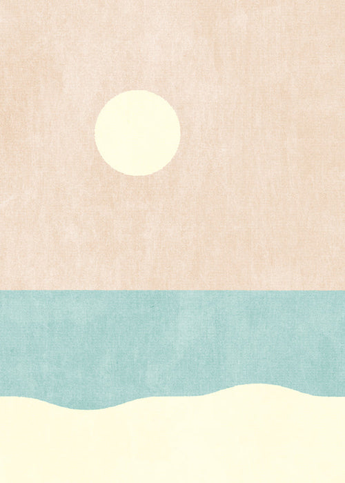Minimalistisch strandlandschap
