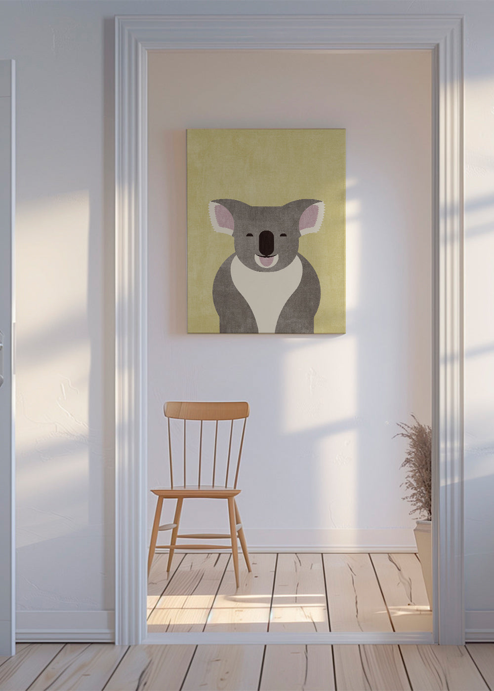 Kinderposter glimlachende koala