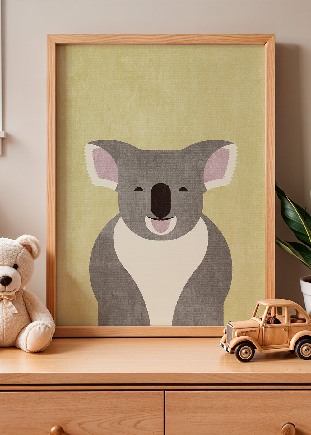 Kinderposter glimlachende koala