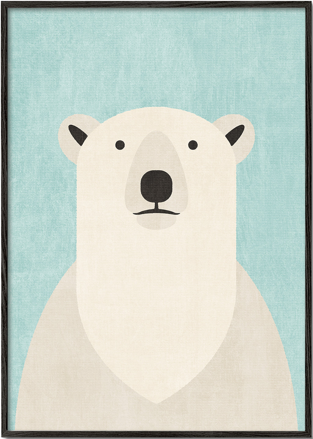 Poster ijsbeer minimalistisch