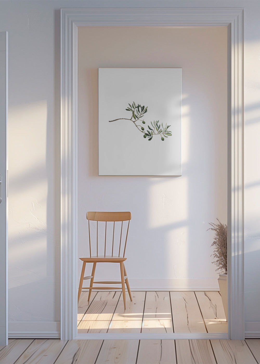 Botanische poster olijftak studie