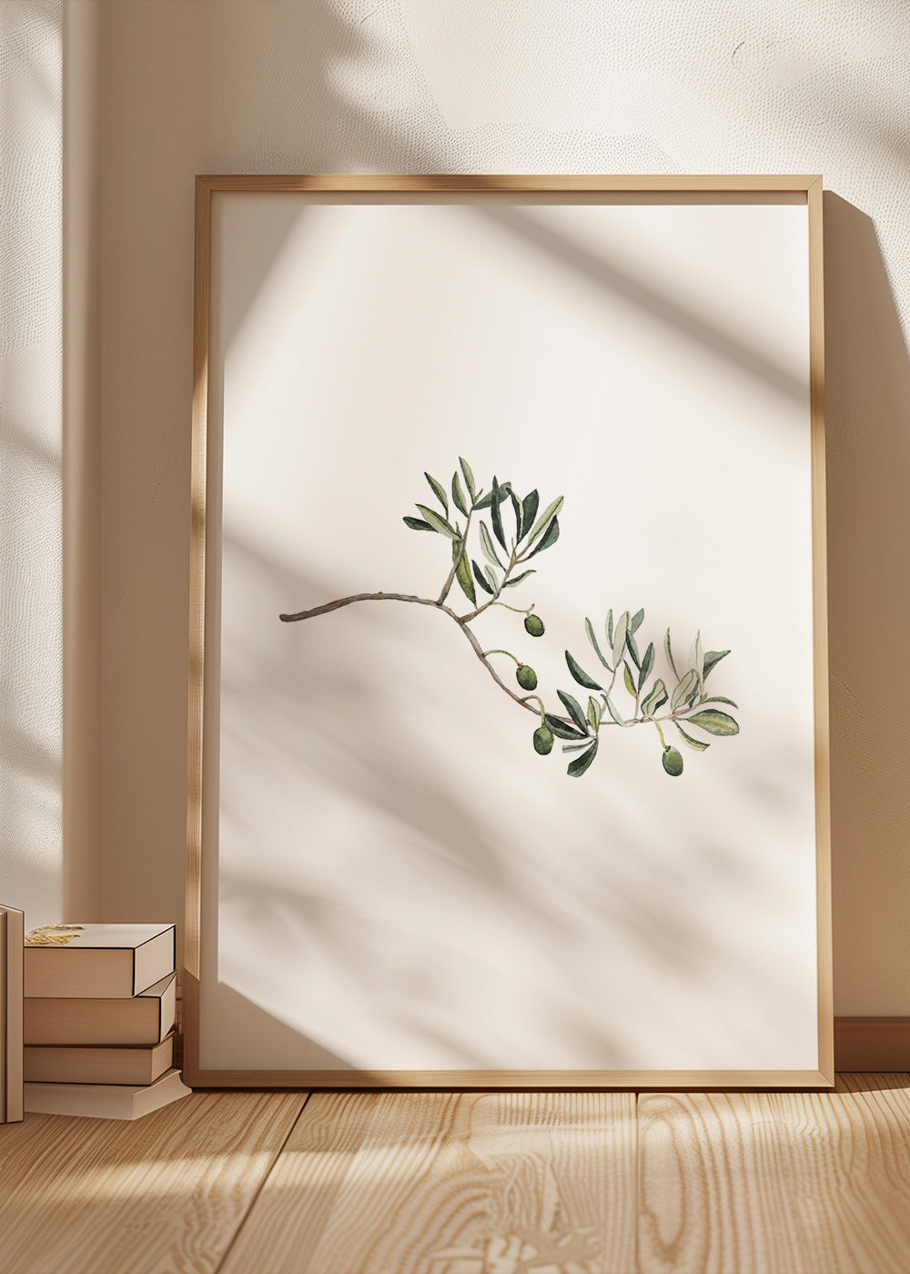 Botanische poster olijftak studie