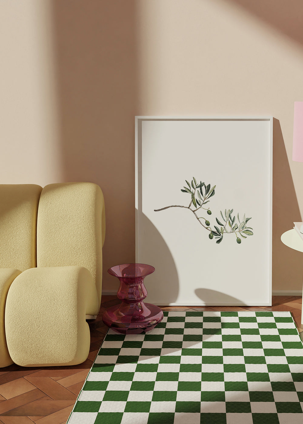 Botanische poster olijftak studie