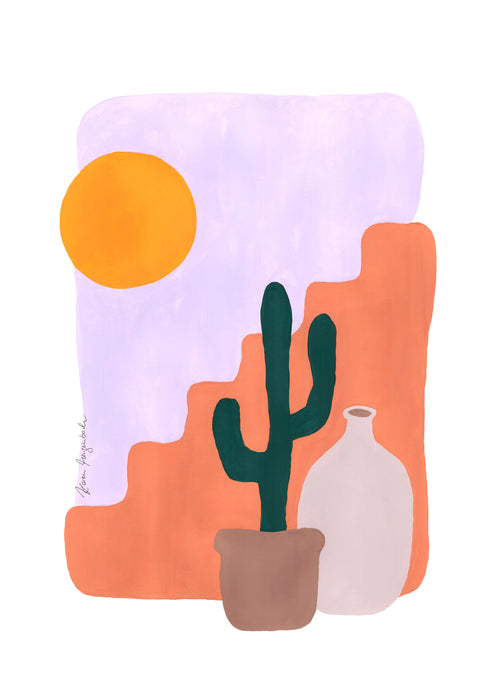 Cactus & Sunshine - Unframed art print