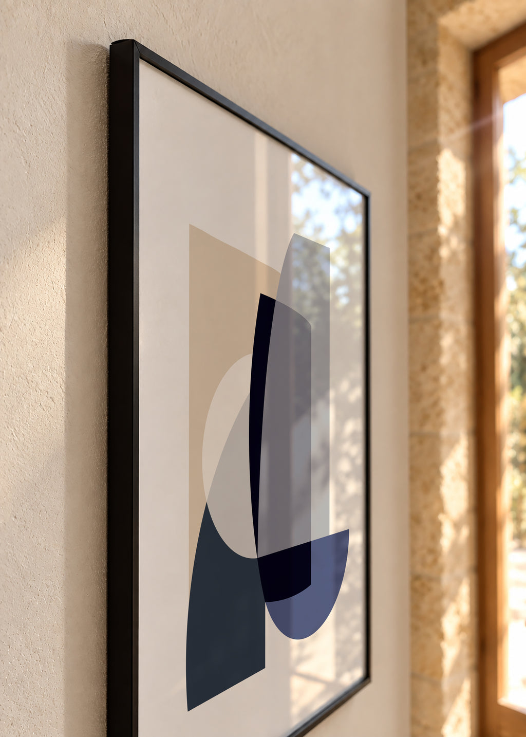 Abstract IV - Framed poster detail