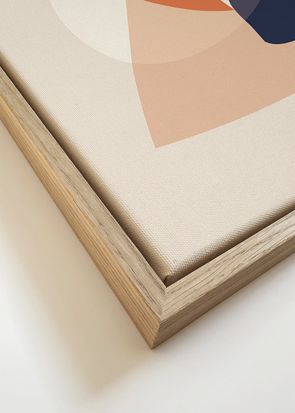 Abstract kunstwerk met organische aardetinten