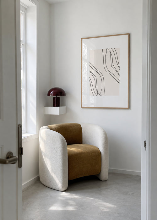 Bright Lines - Framed poster in an interior