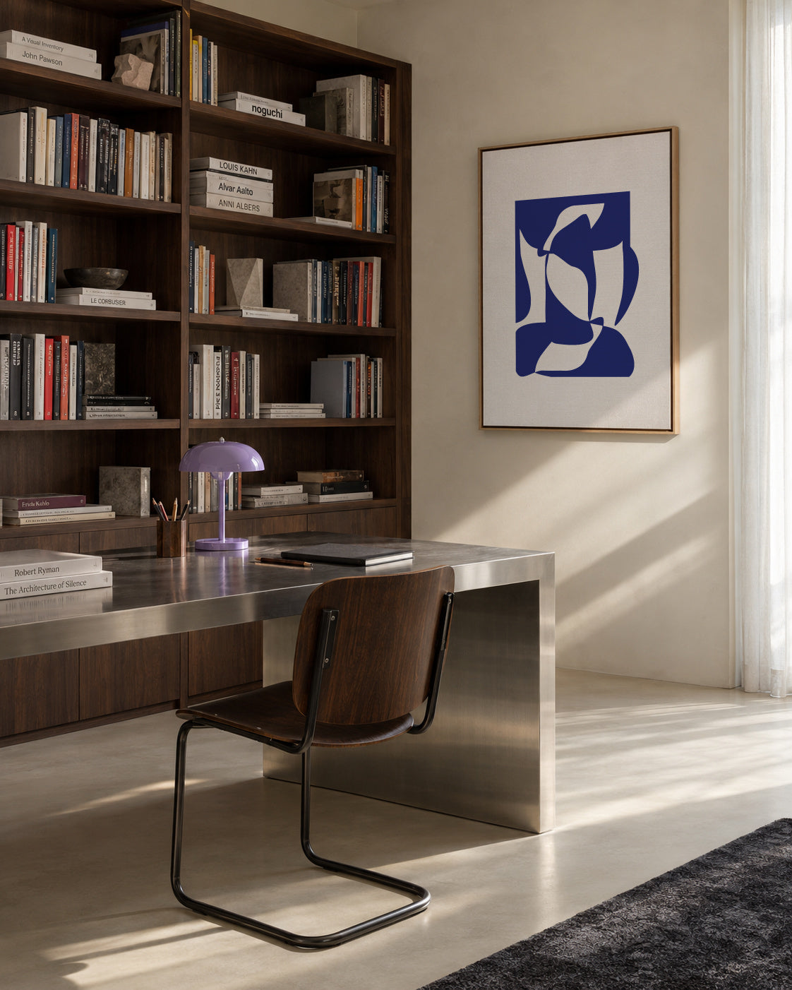 Silhouette V - Framed canvas in an interior