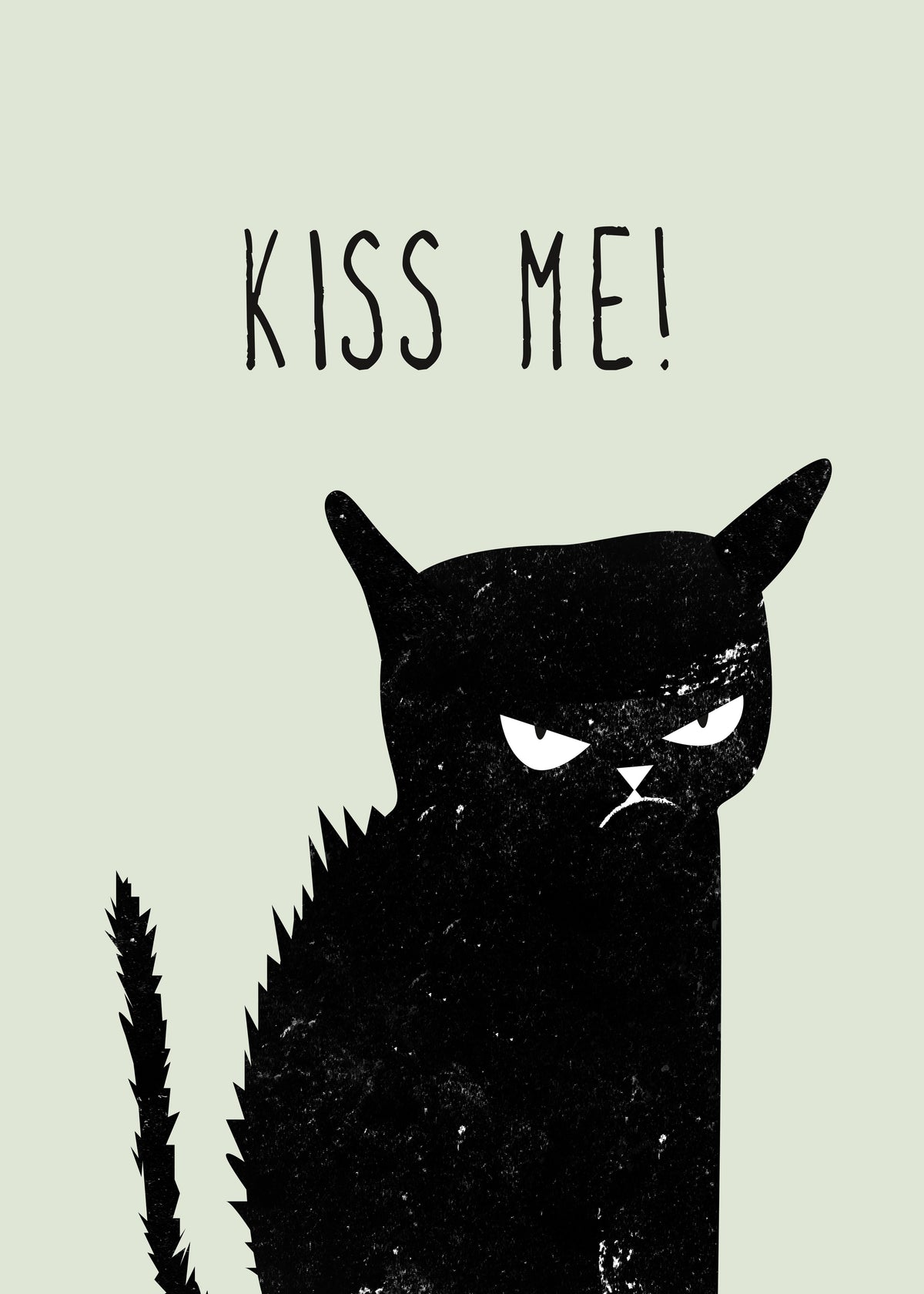 Kiss me cat - Unframed art print