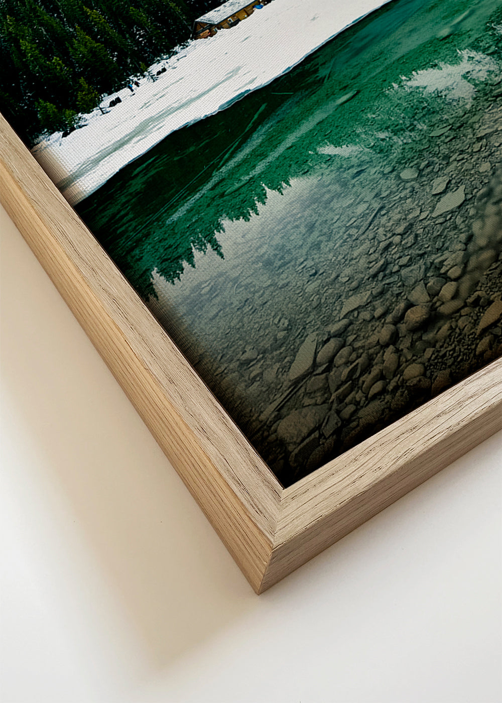 Landschap kunst met gletsjermeer