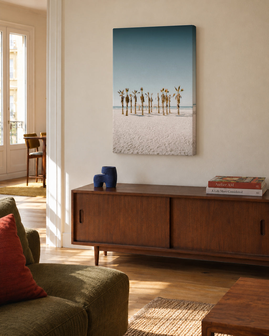 12 by the Ocean - Unframed canvas in an interior
