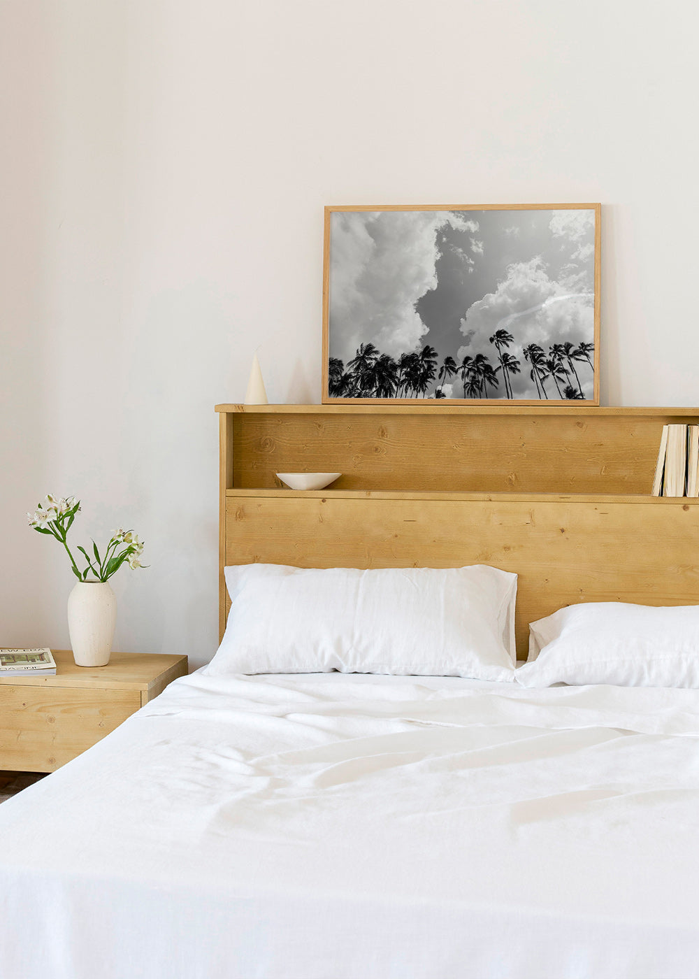 Landschap kunst met palmbomen en dramatische lucht – Product1