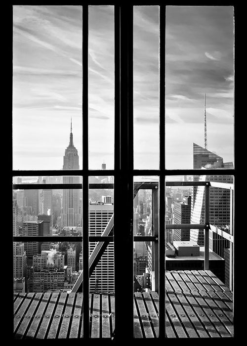 Tableau de ville vu depuis la fenêtre