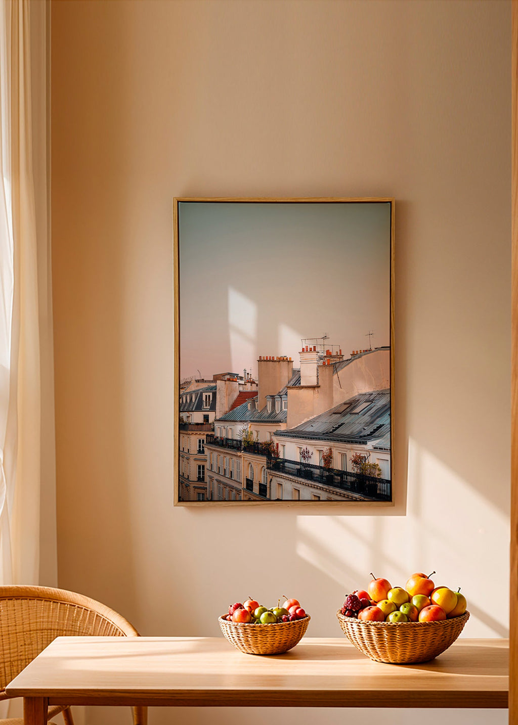 Stadtbild: Dächer im Morgenlicht – Canvas2