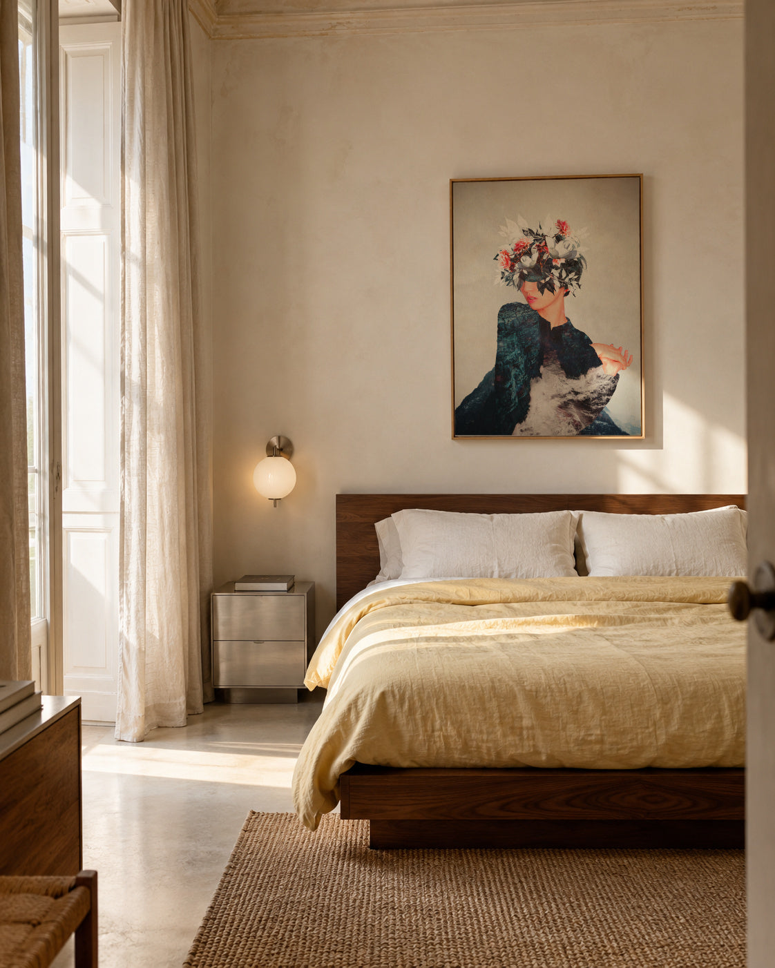Kumiko - Framed canvas in an interior