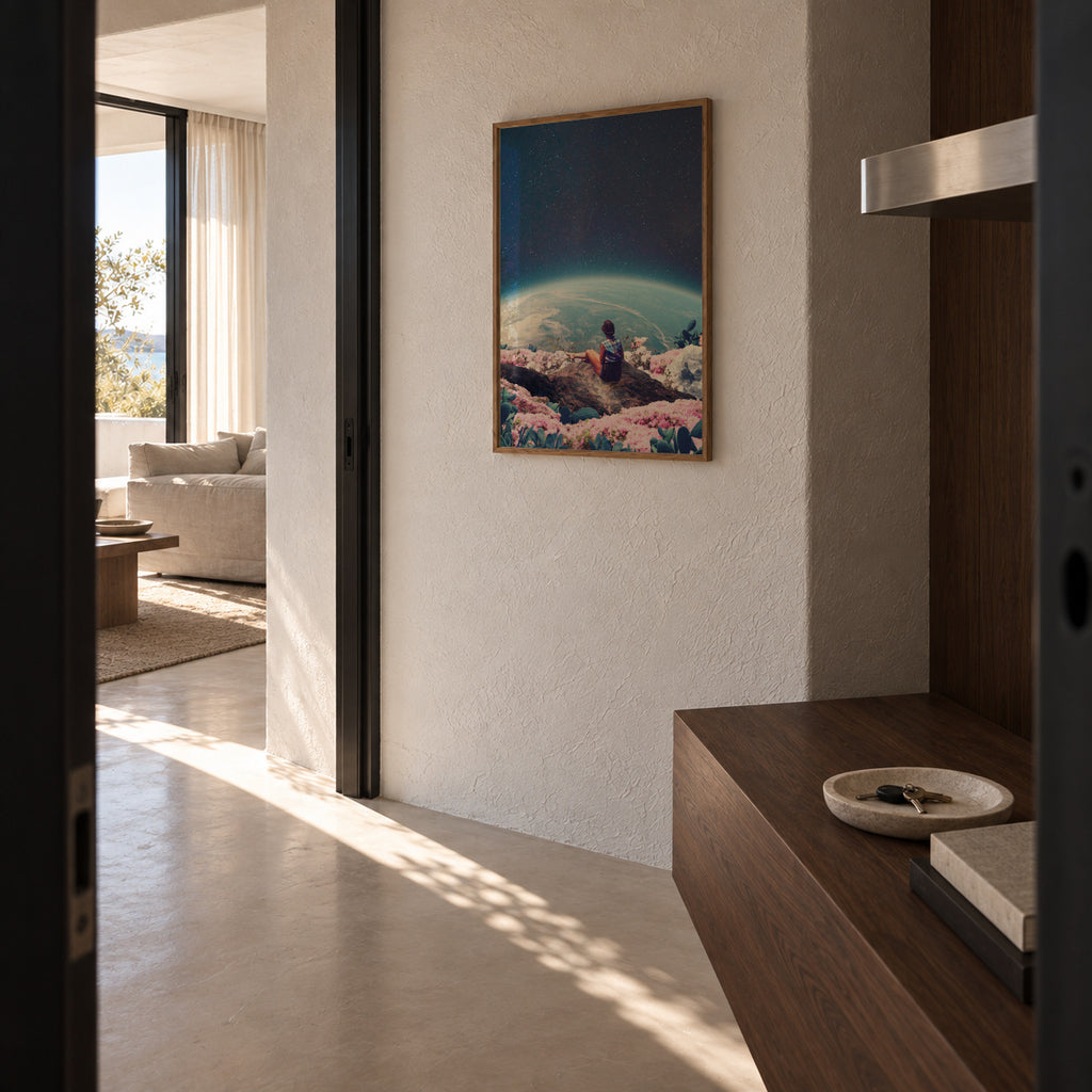My World Blossomed When I Loved You - Framed poster in an interior