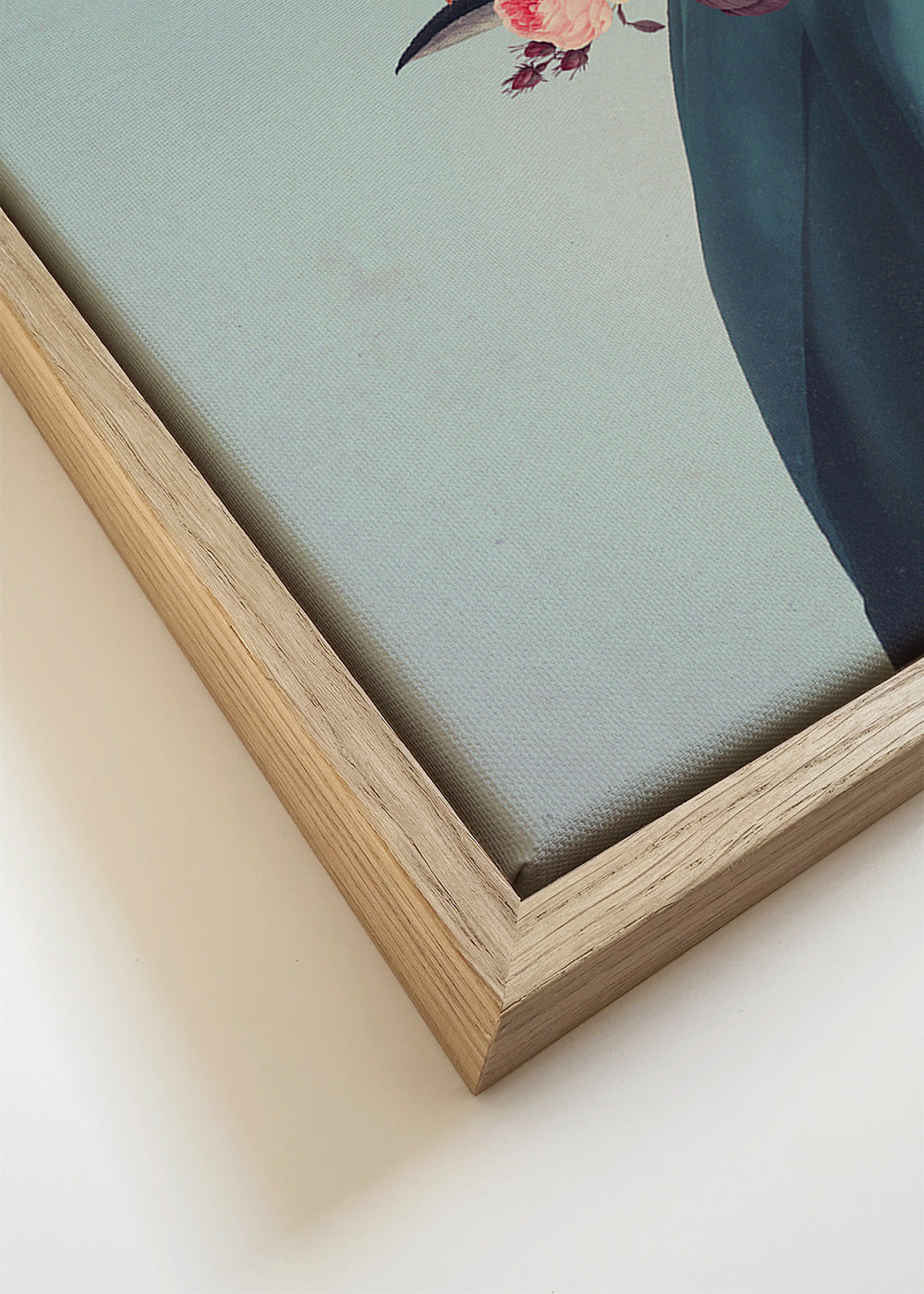 Botanische print met bloemportret