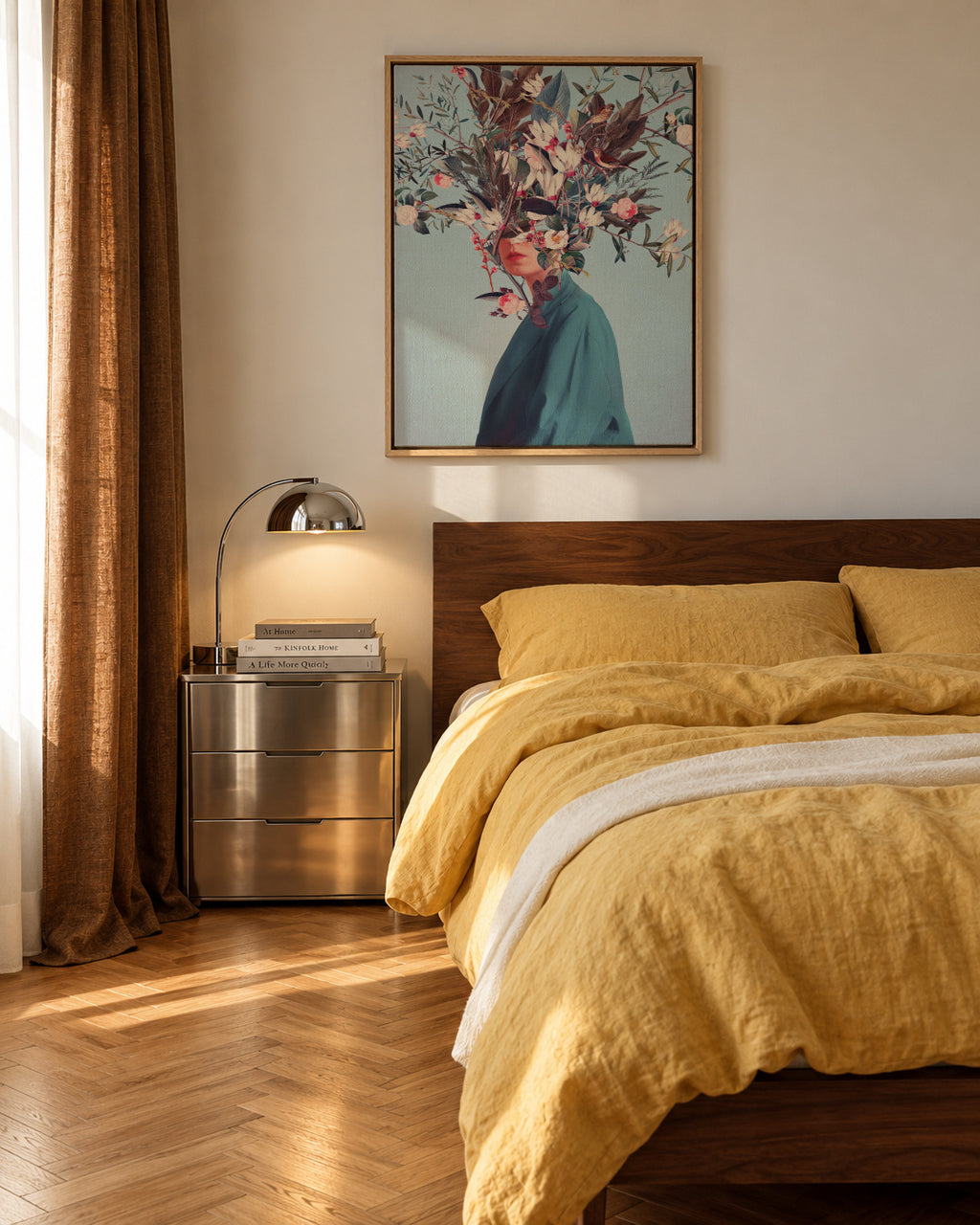 I Was Hidden But You Saw Me - Framed canvas in an interior
