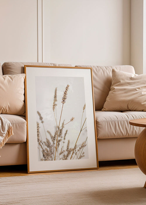 Botanische print: gedroogde aren verticaal