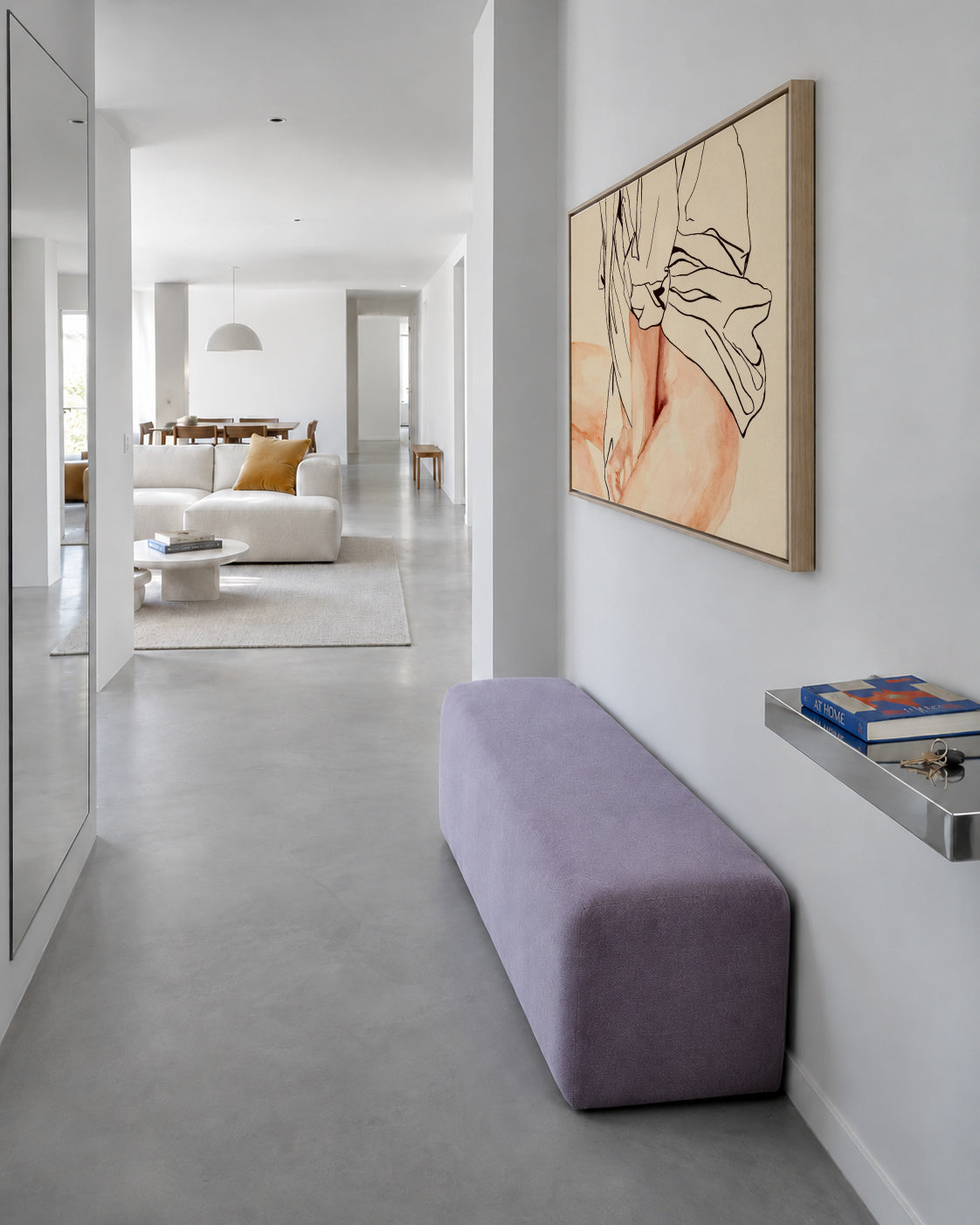Shame - Framed canvas in an interior