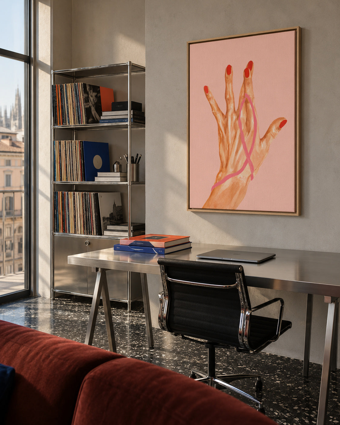 Promise - Framed canvas in an interior