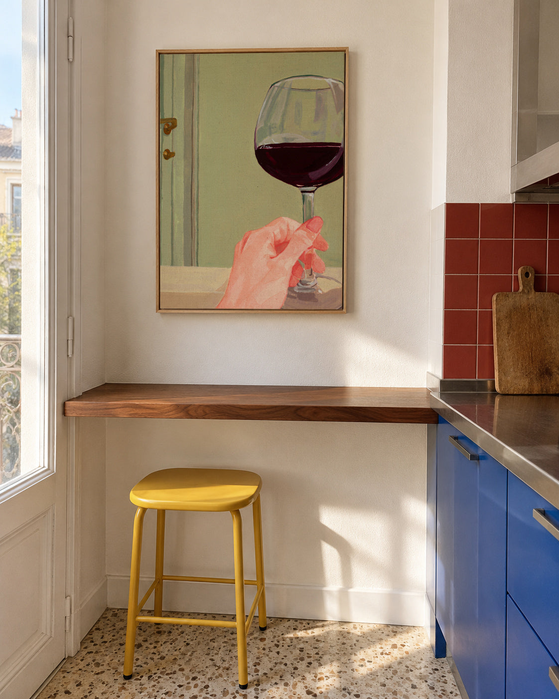 Quality time - Framed canvas in an interior