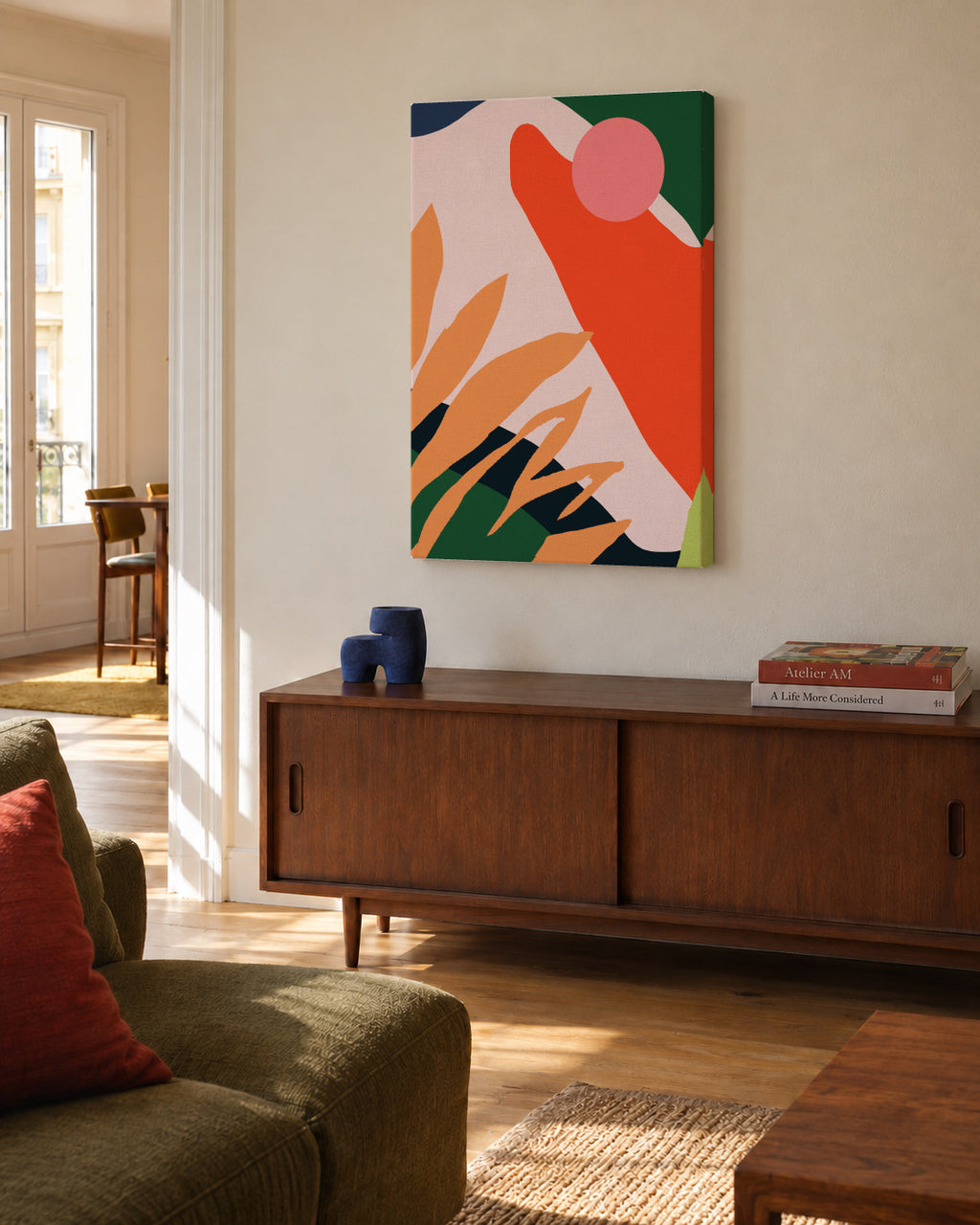 Guaxuma - Unframed canvas in an interior
