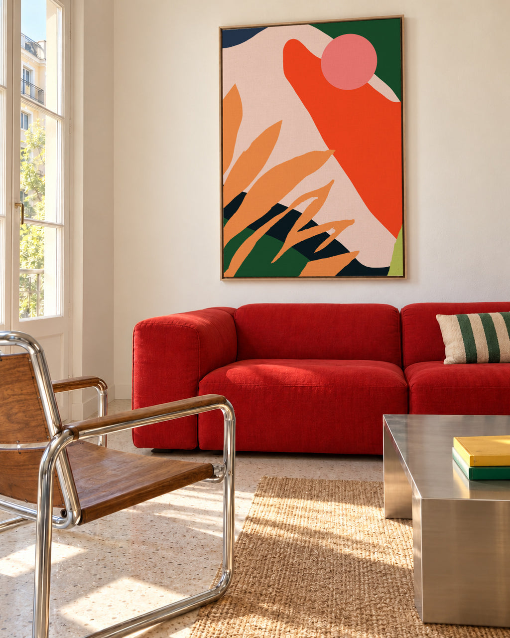 Guaxuma - Framed canvas in an interior