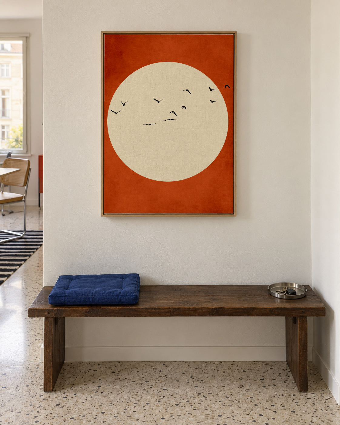 Warming Feelings - Framed canvas in an interior