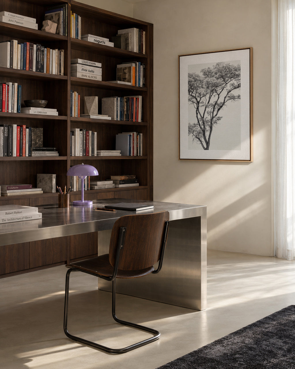 the African eagle - Framed canvas in an interior