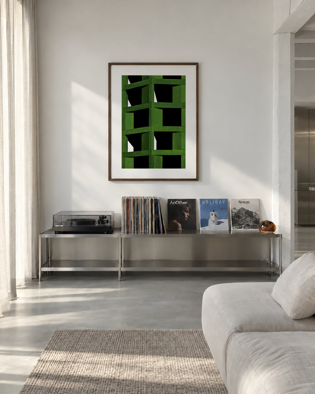 under construction - Framed poster in an interior