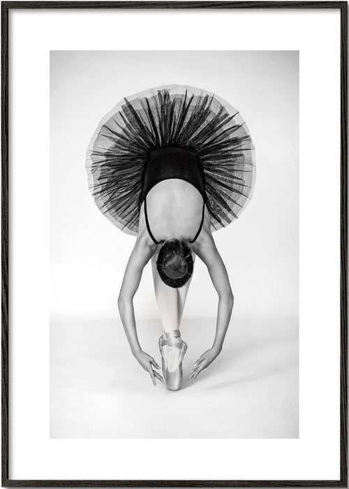 Balletfotografie van danseres op spitzen