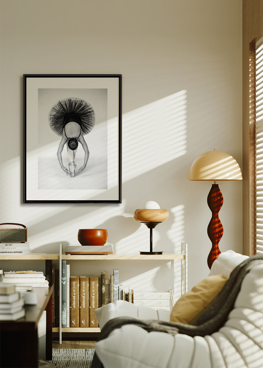 Ballet Technique - Framed canvas in an interior