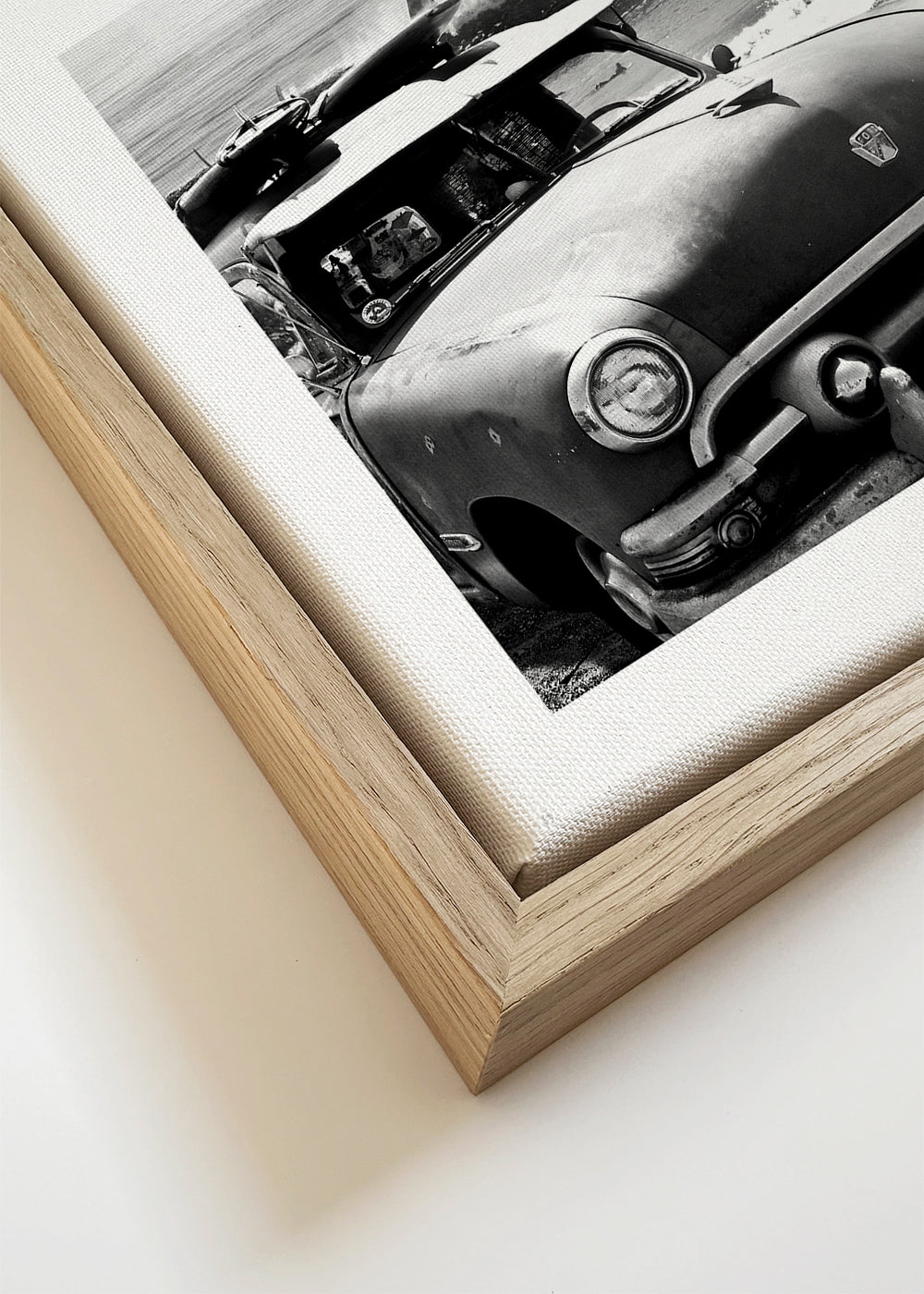 Fotografie vintage auto op het strand