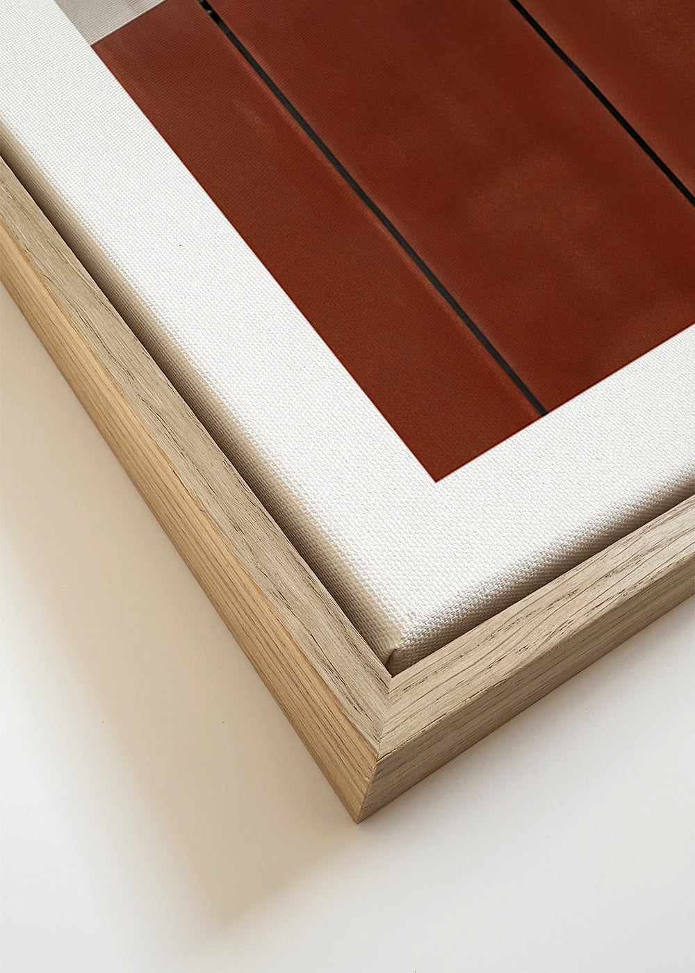 Minimalistische print met roestige panelen