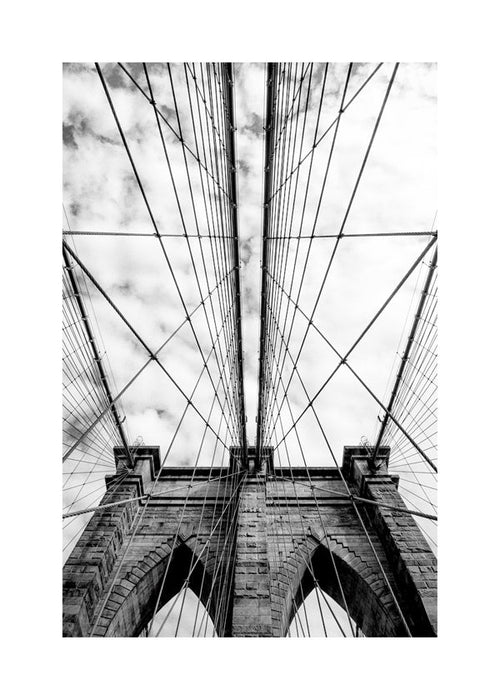 Keuken kunst: brug in opwaartse perspectief