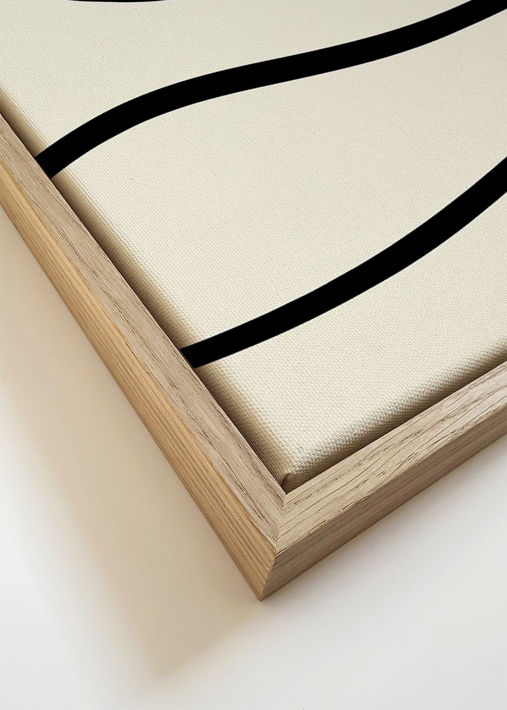 Minimalistisch ontwerp zwarte lijnen op beige