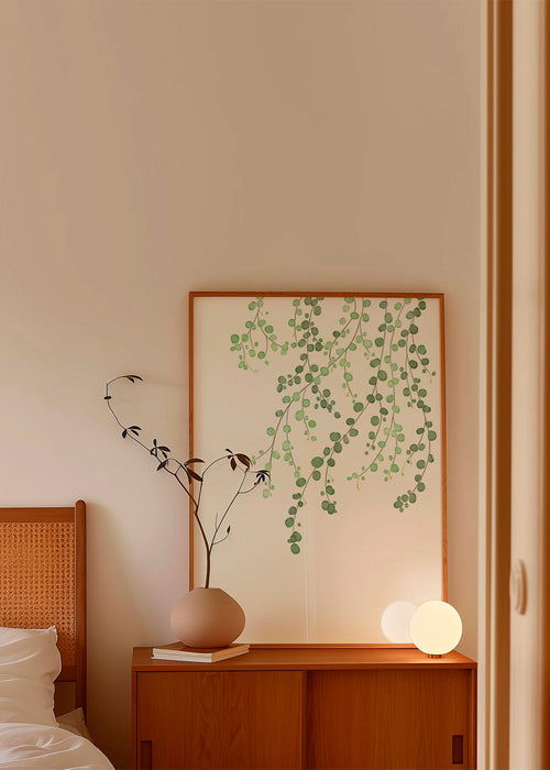 Botanische poster hangende takken