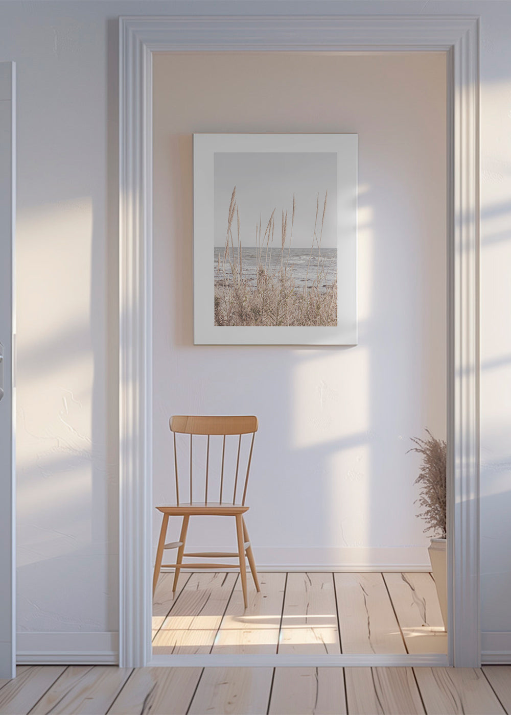 Landschapsposter met strandgras